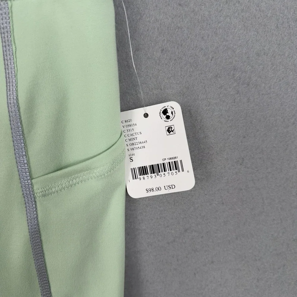 FP Movement Leggings Women Small Mint Green High Rise Pocket Athleisure Gym
